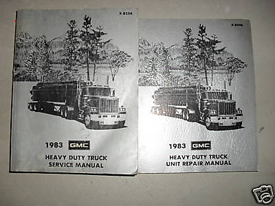 #ad 1983 GMC Heavy Duty Truck Service Repair Shop Manual Set 83 DIESEL FACTORY OEM $119.95