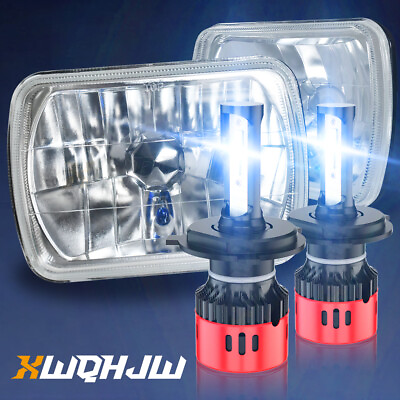 #ad Fits Jeep Cherokee XJ Wrangler YJ Headlights LED Left Right $149.99