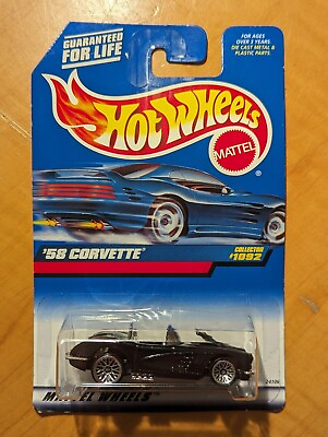 #ad Hot Wheels 1998 #x27;58 Corvette #1092 Mint Unopened $4.99 $3.99