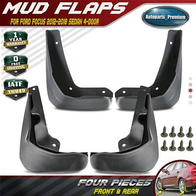 #ad New Splash Guards Mud Flaps for Ford Focus 2012 2018 Sedan Front Rear Set of 4 $21.09