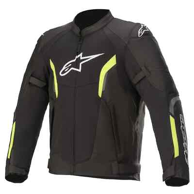 #ad Open Box Alpinestars Men#x27;s AST V2 Air Motorcycle Jacket Blk Yellow Fluo Size XL $149.47