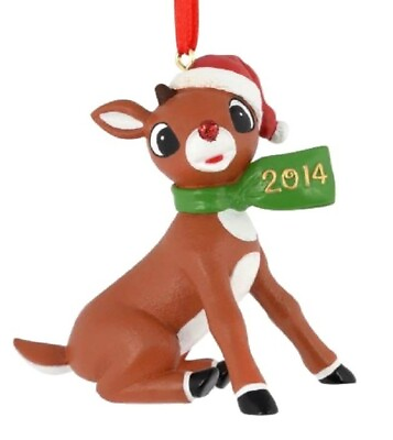 #ad DEPT 56 quot;2014quot; RUDOLPH RED NOSED REINDEER ORNAMENT #4040595 * FREE SHIPPING $12.50
