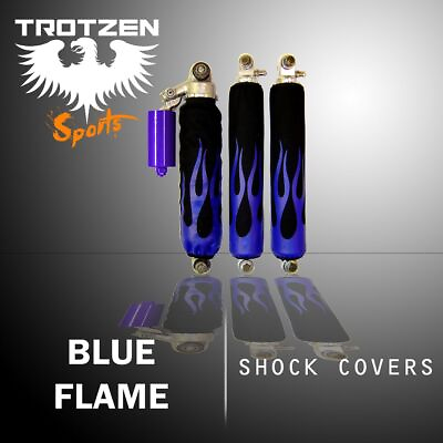 #ad Polaris sportsman Blue Flame Black Shock Cover #mgh3293sc3293 $29.99
