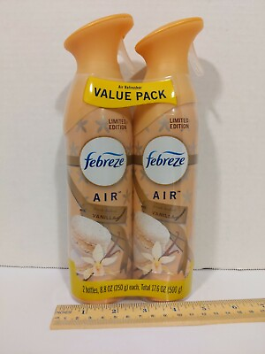 #ad Febreze Air Fresh Baked Vanilla Value Pk Ltd Edition 2 Bottles per pk $8.00