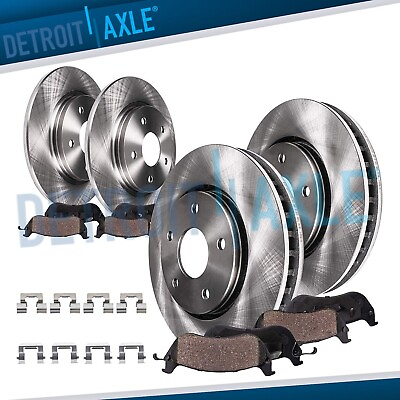 #ad Front Rear Brake Rotors Ceramic Brake Pads for Chevy Malibu Limited Buick Regal $178.94