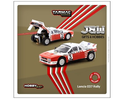 #ad Tarmac Works Lancia 037 Rally Van Haspengouw 1985 Winner 1 64 $22.99