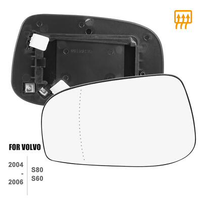#ad Mirror Glass Heated with Backing Plate Driver Side for VOLVO S60 S80 V70 01 06 $18.99