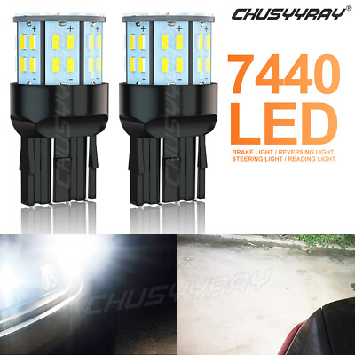 #ad LED 7443 7440 T20 Backup Reverse Light Bulbs 6000K White Replace Halogen $5.99