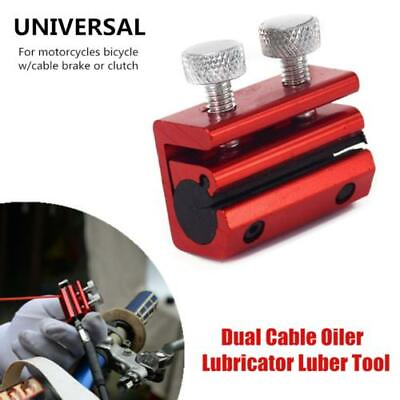 #ad Double Cable Oiler Lubricator Tool Luber ATV Throttle Clutch Brake Cable Tool $8.99