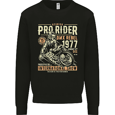 #ad BMX Pro Rider 1977 Cycling Bike Bicycle Mens Sweatshirt Jumper GBP 16.99