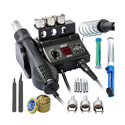 #ad BACOENG 2 in 1 882D Soldering Iron Hot Air Rework Station with LED Display an... $77.99