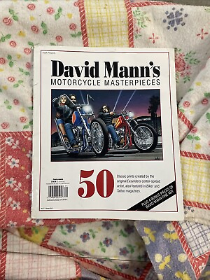 #ad David Mann#x27;s Motorcycle Masterpieces 50 Classic Prints Collection Plus 4 Bonus  $120.00