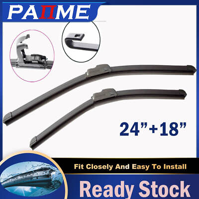 #ad 24quot; amp; 18quot; Car Front Windshield Wiper Right amp; Left Wiper Set of 2 $10.59