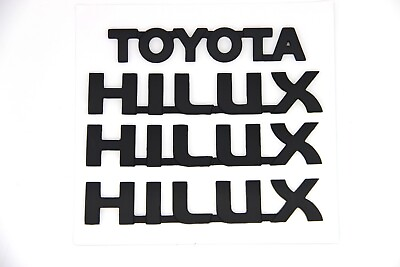 #ad fits Toyota Hilux Toyota Vigo MK6 MK7 2005 2015 Emblem Set Black 4PC $49.99