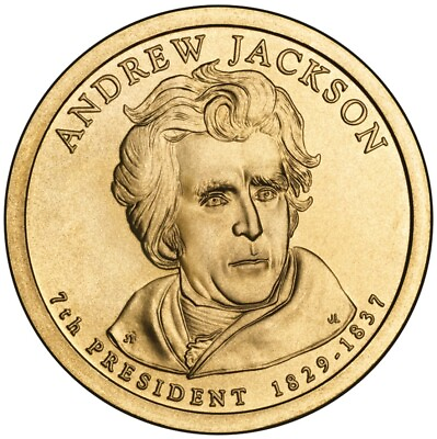 #ad 2008 P Andrew Jackson Dollar Coin $2.55