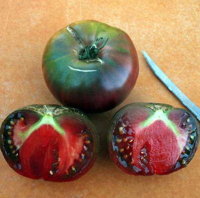 #ad 30 Black From Tula Tomato Seeds Heirloom Organic NON GMO RARE $2.88