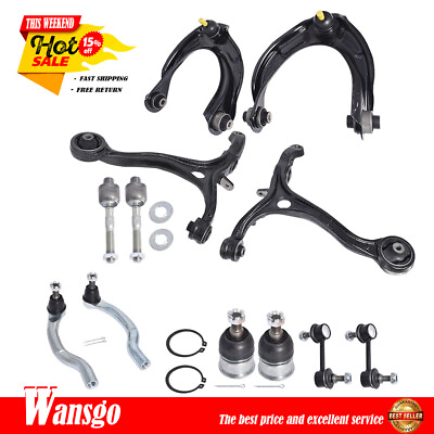#ad 12pc New Suspension Kit Arms Ball Joints Stabilizer Links Kits For Honda Accord $139.04