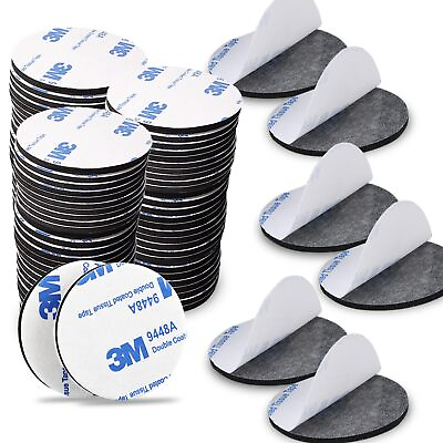 #ad 100 PCS Double Sided Tape Heavy DutyMounting TapeRound Strips Dots Adhesvi... $12.00