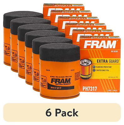 #ad 6 pack Extra Guard Oil Filter PH7317 10K mile Replacement Oil Filter $24.02