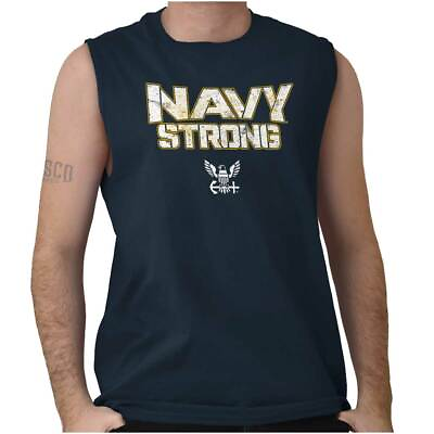 #ad US Navy American Military Logo Armed Forces Casual Tank Top Tee Shirt Women Men $21.99