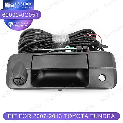 #ad 69090 0C051 Tailgate Handle Rear Backup Camera Fit For 2007 2013 Toyota Tundra $39.90