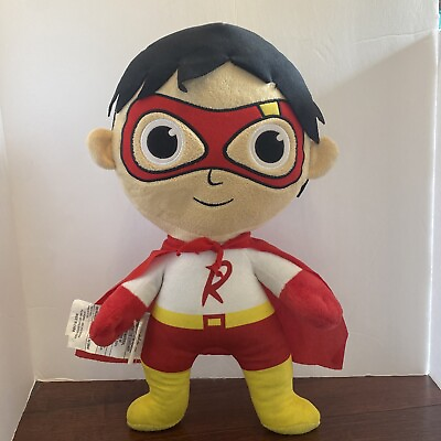 #ad Ryan#x27;s World 18quot; Red Titan Super Hero Pillow Buddy Stuffed Plush Toy Preowned $9.20
