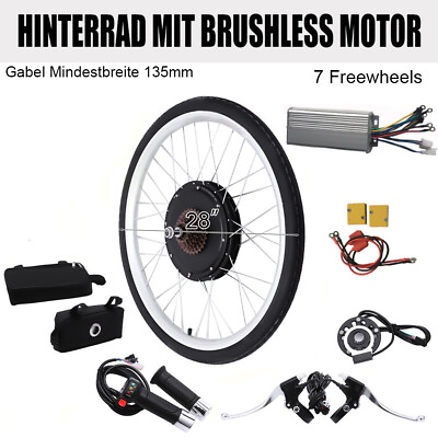 #ad 28quot; Rear Wheel Electric Bicycle Conversion Kit 1000w E Bike Motor Kit 48V $166.53
