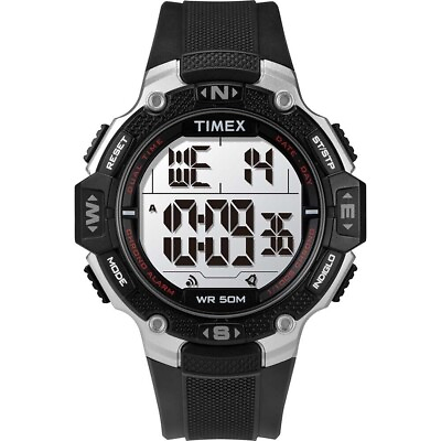 #ad Timex TW5M41200 Men#x27;s Digital Watch Indiglo Alarm Stopwatch Alarm $25.00