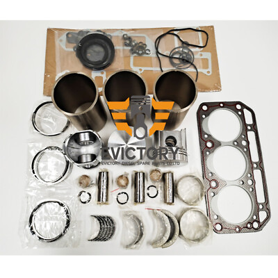 #ad For Yanmar 3T84HLE 3T84HTL rebuild kit liner piston ring gasket kit bearing $370.55