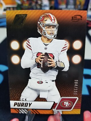 #ad 2023 PANINI ZENITH BROCK PURDY #88 1ST DOWN PARALLEL GOLD FOIL 100 49ERS NFL $49.99