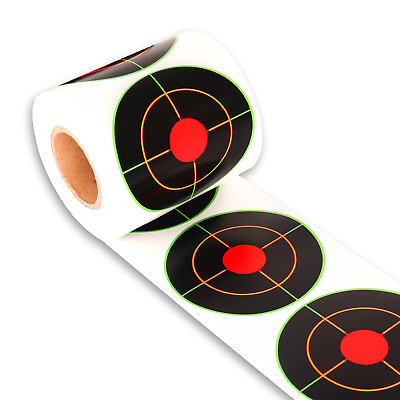 #ad Highwild 3quot; Splatter Adhesive Bullseye Targets Multi Color Splash 250 Pack $16.14