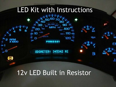 #ad Gauge Cluster Blue LED Conversion Kit DIY 03 04 05 06 GM Truck and SUV Clusters $28.95
