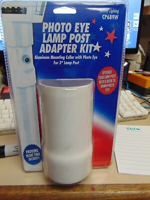 #ad Photo Eye Lamp Post Adapter Kit CP689W for 3quot; posts WHITE $20.00