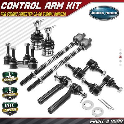 #ad 10x Front amp; Rear Stabilizer Bar Link amp; Tie Rod End for Subaru Forester Impreza $51.99