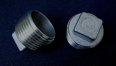 #ad STAINLESS STEEL PLUG 1quot; NPT PIPE PP 100 $8.35
