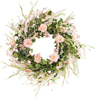 #ad Spring Wreaths for Front Door 24 Inch Floral Wreath for Decorating $35.99