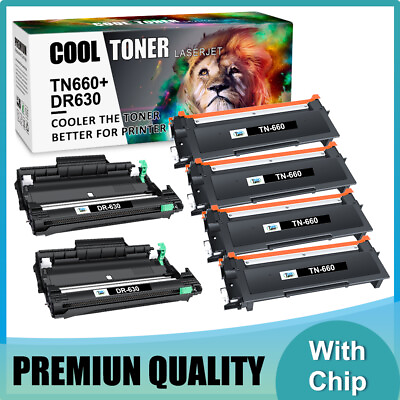 #ad TN660 Toner Cartridge DR630 Drum Compatible With Brother MFC L2700DW L2540DW Lot $52.90
