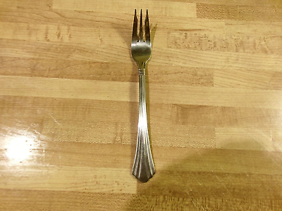 #ad REPLACEMENT International 6 1 4quot; Long Stainless Indonesia Cocktail Seafood Fork $3.00