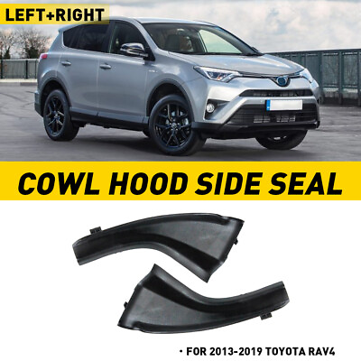 #ad For Toyota RAV4 2013 2018 Black Front Wiper Side Cowl Extension Cover Trim USKOO $14.24