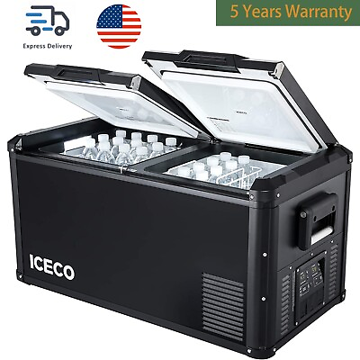 #ad #ad ICECO 79QT Portable Car Refrigerator Dual Zone Truck Fridge Freezer Camping 12V $999.00