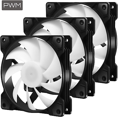 #ad 120Mm PWM 4 Pin High Airflow Long Life Case Fan for PC Cases CPU Coolers and R $27.49