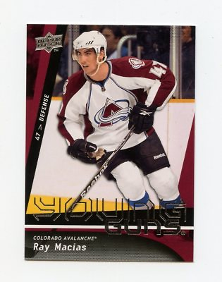 #ad 09 10 UPPER DECK YOUNG GUNS ROOKIE RC #228 RAY MACIAS AVALANCHE *32606 $1.49