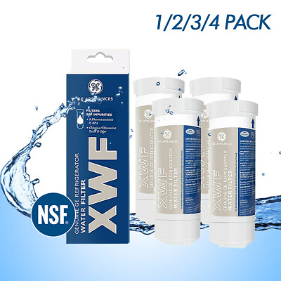 #ad 1 4Pcs GE XWF Replacement XWF Appliances Refrigerator Water Filter NewUS STOCK $10.88