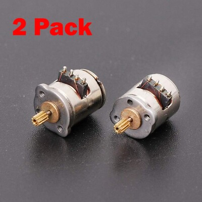 #ad Micro Miniature Tiny 8mm 2 phase 4 wire Stepper Motor Stepping Motor Copper Gear $8.99