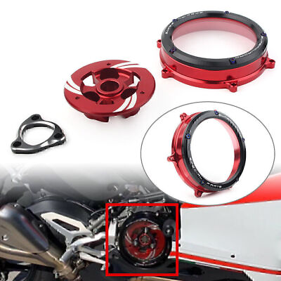 #ad For Ducati Panigale 1199 1299 959 R S 2012 20 Clear Clutch Cover Protector Guard $91.24