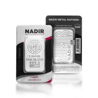 #ad Nadir Metal Rafineri 1 oz 999.0 Silver Bars $36.28