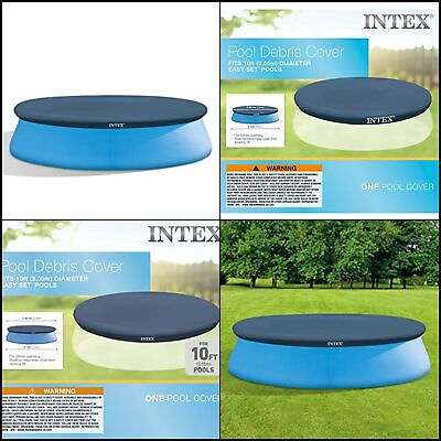 #ad Pool Cover Set Easy Round 10 Swimming Foot Debris 10 Foot Ground Above $14.90