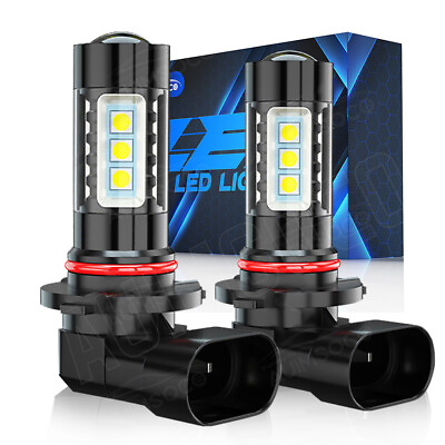 #ad Pair H10 LED Fog Driving Light Bulbs Kit 9145 9140 White 6000K Super Bright 40W $21.99