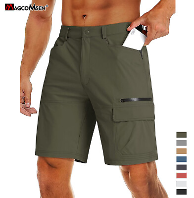 #ad Mens Summer Outdoor Cargo Hiking Shorts Quick Dry Nylon Work Pants Casual Shorts $23.73