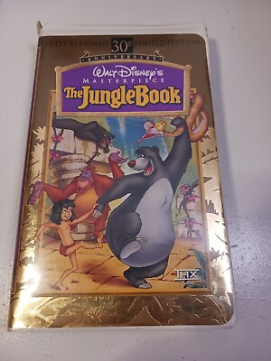 #ad Walt Disney#x27;s Masterpiece 30th Anniversary The Jungle Book Limited Ed. VHS Tape $3.00